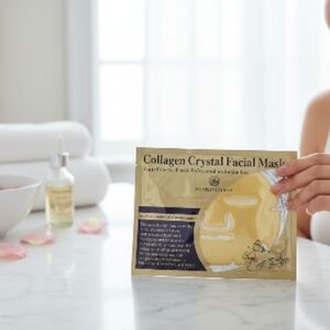 Hydravescent Collagen Crystal Facial Mask - Gold 3 masks